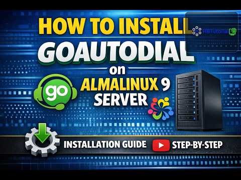 GoAutoDial + AlmaLinux 9 Server Installation Tutorial for Beginners