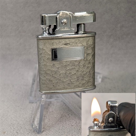 MCM Ronson Princess Lighter - Hammered Silver Enamel - Working Vintage Lighter - Midcentury Modern, Art Deco - Restored, Refurbished - Etsy