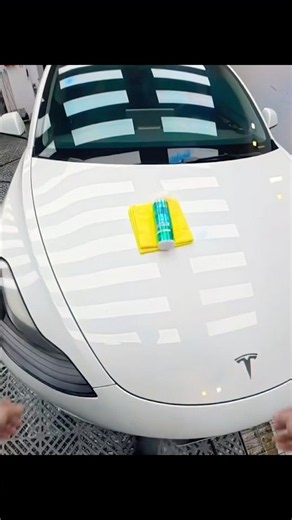 Dirty to Mirror Finish: Ultimate Tesla Car Wash 🚗💨 #cardetailing #tesla #satisfying #carwash