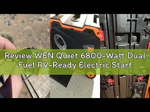 Review WEN Quiet 6800-Watt Dual Fuel RV-Ready Electric Start Portable Inverter Generator with Fuel S