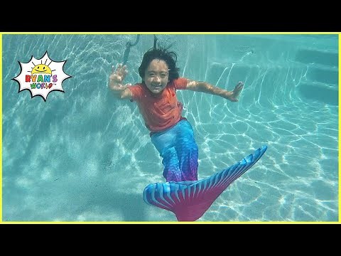 Ryan as a mermaid with Family!!