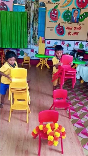🪑Chair arrangements game #funwithchair #shortvideos #trendingshorts #shortsviral #