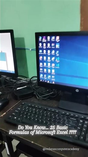 25 Basic Excel Formulas Every Beginner Should Know 📊 #excel