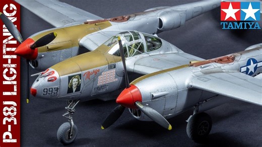 P38-J"闪电"战斗机模型制作 -（田宫 1/48 比例）