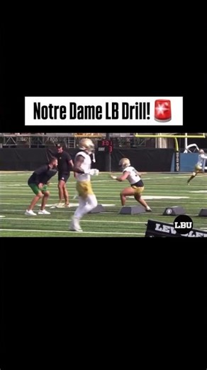 Notre Dame Linebacker Drill!!!🚨🚨🚨