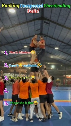 Ranking unexpected cheerleading fails ever🤣🤣🤣