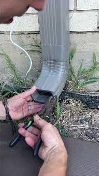 Gutter Downspout Shoe Repair and Reinforcing / Men at Work Handyman
