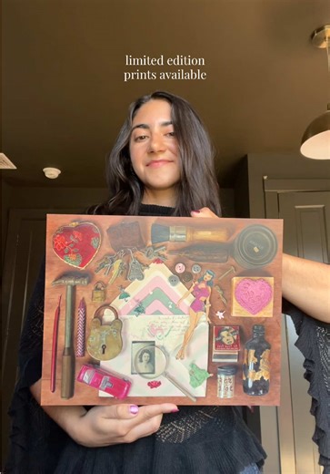 my latest 💜 #paintingreveal | Painting