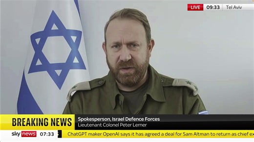 8.2K views · 182 reactions | Lieutenant Colonel Peter Lerner, spokespoerson for the Israel Defence Forces tells Sky News that the hostage deal is a "happy" moment and a "step forward for the families." https://trib.al/Rx0iR33  Sky 501, Virgin 602, Freeview 233 and YouTube | Sky News | Facebook