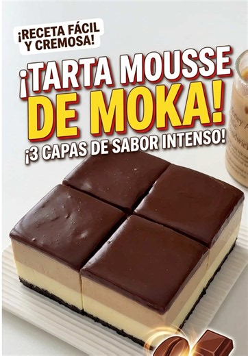 Tarta Mousse Moka Tiramisú 3 capas
