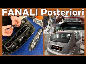 How to Remove the THIRD BRAKE LIGHT and REAR LIGHTS to REPLACE THE BULBS - Lancia Ypsilon