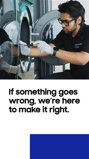 Our certified repair techs receive 100 hours of training and annual certification renewals to ensure that they know our products. They also undergo soft skills training and background checks, so you can trust that they’re good humans. | Samsung