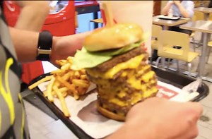 I DESTROYED THE WENDYS T-REX BURGER | Furious Pete