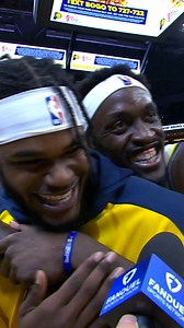 20K views · 543 reactions | "YEAHH BOY!" Pascal Siakam and T.J. McConnell dropped in on Jarace Walker's postgame interview after a career night ️ | Indiana Pacers | Facebook