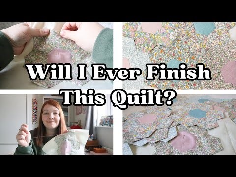 Finishing My Oldest Project - Hexagon EPP Quilt