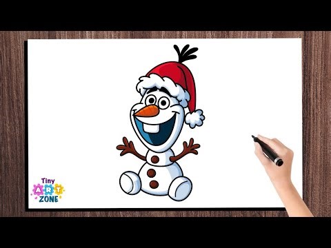 Olaf Drawing tutorial | Frozen Drawing for kids