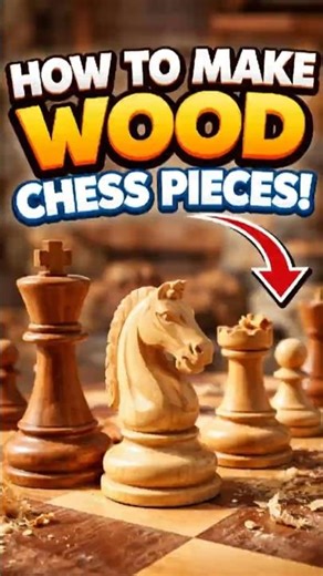 ♟️How to make chess pieces ♟️🤔♟️🤔♟️#shorts #woodworking #chessboard #diy #woodscraft
