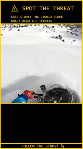 Human.Error.Study on Instagram: "ANALYSIS: When Solids Behave Like Fluids ⚠️ Video Credit: Viral / DM for Credit Case File: 909-AVALANCHE-RIDE Subject: Rider vs. Wind Slab Domain: Backcountry Safety / Fluid Dynamics Status: SLAB RELEASE / NEAR MISS The Tactical Failure: Triggering the Weak Layer: The rider traversed a steep slope (likely 30°–45°), adding dynamic load to a "wind slab." The weight of the sled overcame the shear strength of the snowpack, causing a catastrophic fracture line above h