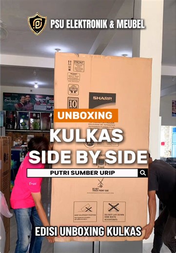 Unboxing the Side-by-Side Sharp Refrigerator