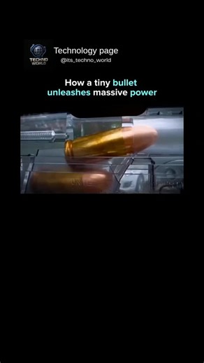 It's Techno World | A tiny bullet unleashes massive power when it transforms kinetic energy into an explosive force that can shatter barriers and change... | Instagram