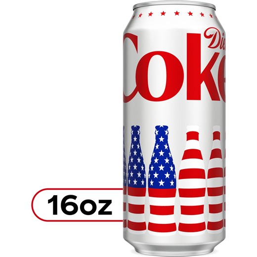 Diet Coke Diet Soda Pop,16 fl oz Can