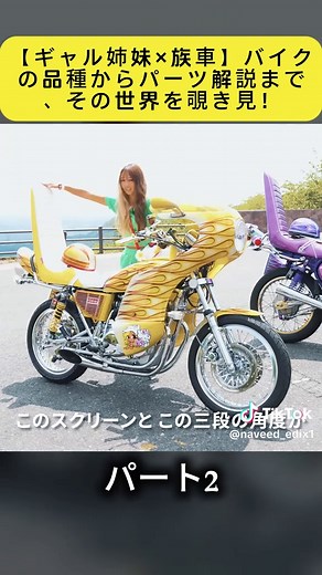 ギャル姉妹の族車：バイク解説の世界