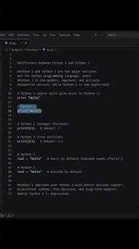 Python 2 vs Python 3 Explained 🔥 Key Differences Every Developer Must Know!#hitcodear#python