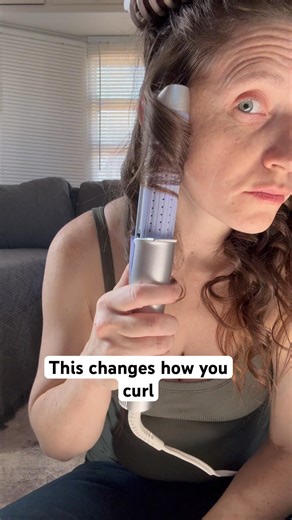 Heat sets it. Cool locks it #hair #hairstyle #hairtool