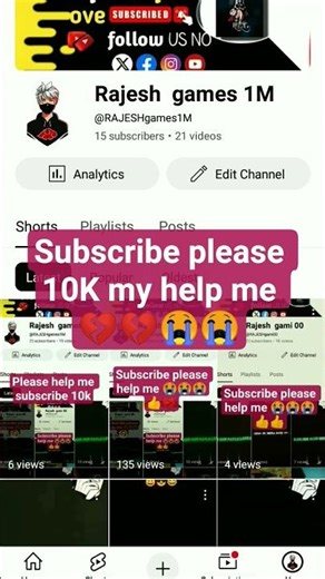 subscribe please 10K my help me 😭😭💔💔