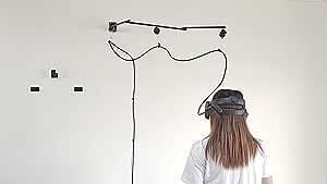 Globular Cluster Premium Pro Version VR Walking Cable Management System Free Rotating Bracket - Improved Comfortability - Designed by VR Gamer for VR Gamer-Drill Required- Watch Install Guide First