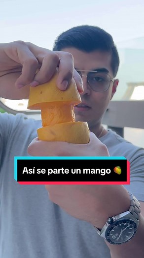 Manera de fácil de partir y comer un mango 🥭❤️