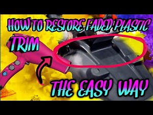 How to restore faded plastic with a heat gun or hair dryer