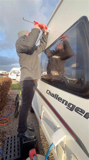 Quick upgrade for the caravan #caravanning #diy #caravanupgrade #touring #caravanlife #caravanjobs