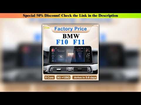 Slide 2024 New ID6 ID7 ID8 UI 12.3inc Android System Wireless Carplay AUTO For BMW 5Series F10 F11•