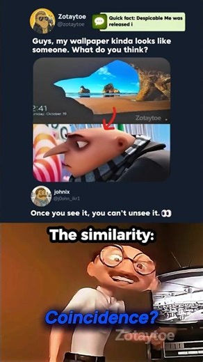 My wallpaper looks like Mr. Gru 😯