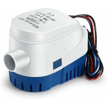 Marine Bilge Pump, Automatic Submersible 12V Water Pump with Built-In Float Switch for Boats, Ponds, Swimming Pools (1100GPH) - Walmart.ca