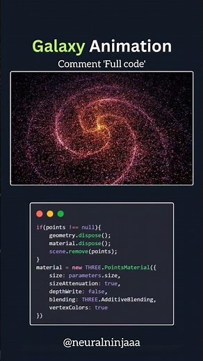 ✨ Galaxy Animation with CSS | HTML + CSS Javascript Project 🚀