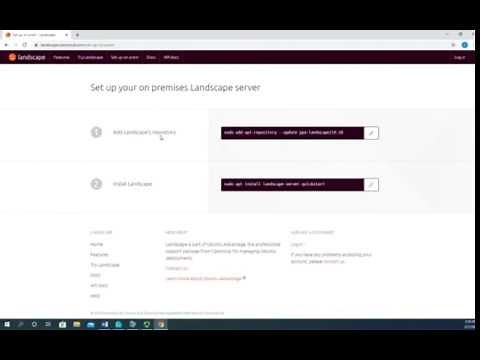 Installing a Landscape Server