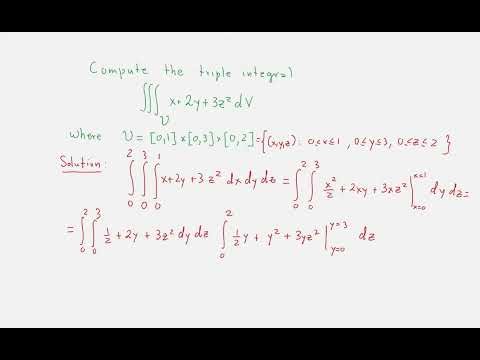 Calculus III - Problem of the day - 58 - Introducing Triple Integrals