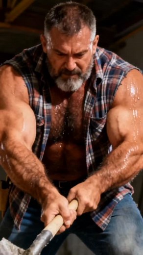 Big Musclebear construction worker! #musclebear #muscle #flex #bodybuilder #strongman #construction #worker #bigmuscles #musculação #muscular #man #men #instahub #instacool #instamood #strength #strong #handsome #charisma #sweet #bear | Aleksis Rodrigez