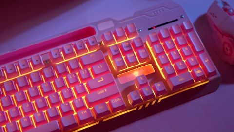 XISOGUU Wireless Gaming Keyboard and Mouse Combo, RGB Backlit Rechargeable 2000 mAh Battery, Mechanical Feel Anti-ghosting Keyboard + 6D 4800DPI Mice for PC Gamer