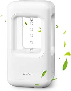 Humidifiers for Bedroom, Small Cool Mist Ultrasonic Air Humidifier Quiet for Indoor Plant Baby Nursery Adults Kids Large Room Home Office Desk, Mini Cute Anti Gravity Water Drop, Easy to Clean