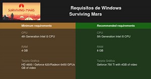 Surviving Mars Requisitos mínimos y recomendados 2025 - Prueba tu PC 🎮