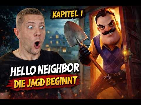 🔴(GER) Hello Neighbor FIRST RUN | Ich werde verfolgt! 😱#helloneighbor