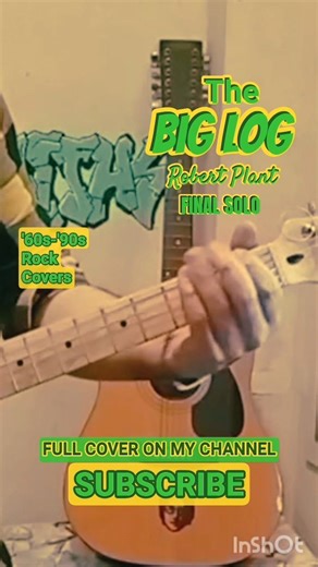 THE BIG LOG - Final Solo #robertplant #thebiglog #guitarcover #guitarshorts #viralshorts