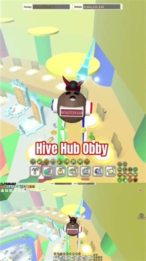 Hive Hub Obby on First Try 🐝 Bee Swarm Simulator #roblox #gaming