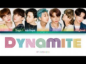 BTS (방탄소년단) - DYNAMITE (Color Coded Lyrics Eng)