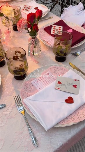 Ava Russo on Instagram: "Because we’re literally just girls 💌💕💋🏹❣️🎀🌹🩷 🏷️ Hosted the most fun pajama party last week and here were my favorite parts: • Wearing pajamas (of course) • Prepping everyone’s favorite martini in their own shaker • Making personalized martini glass charms • Creating a “girls dinner” menu with the fan favorites • Having blankets to stay cozy during dinner • Hand making decorations and tablescape • Making name cards from playing cards (hearts only) • Having a cute
