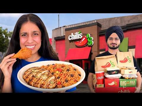 I Tried The Entire Menu Of Chilli's | *Expensive* 😱😱