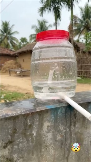 Without Electricity! 😱 Water Pumping Trick Using a Simple Bottle 💧#shorts